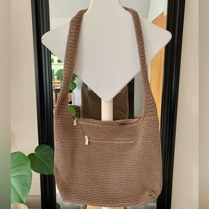 The SAK Woven Brown Crossbody Bag